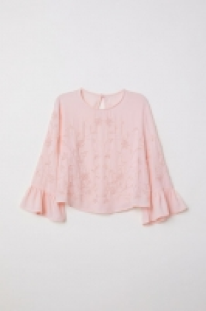 HM   Bluse mit Perlenstickerei