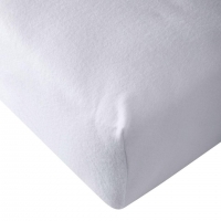 Dänisches Bettenlager  Micro-Fleece-Spannbettlaken (150x200, weiß)