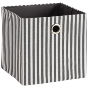Faltkorb Tove (30x30, dunkelgrau, gestreift) 6.99 €