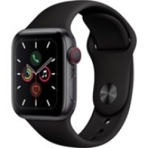 Euronics Apple Watch Series 5 (40mm) GPS+4G mit Sportarmband spacegrau/schwarz