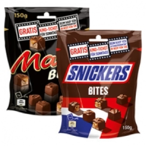 Mars, Twix oder Snickers Bites jeder 150/154-g-Beutel