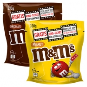 m&m´s versch. Sorten, jede 281/330-g-Beutel
