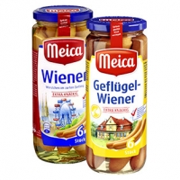 Real  Meica Wiener, Frankfurter Art oder Geflügelwürstchen im Saitling, jede