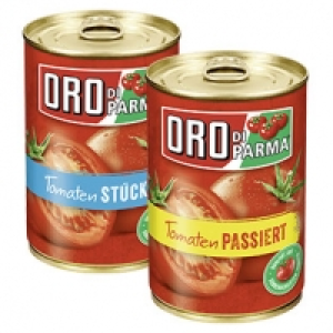 Oro di Parma Tomaten stückig oder passiert versch. Sorten, jede 400-g- 1,000.00 €