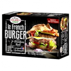 Real  Gourmet Natural le French Burger gefroren, jede 500-g-Packung