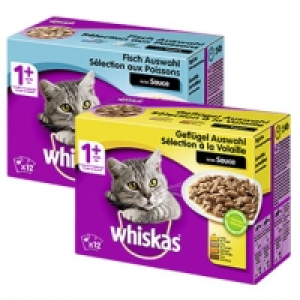 Whiskas Katzen-Nassnahrung versch. Sorten, jede 12 x 100 g = 1200-g/12 1,000.00 €