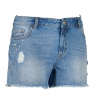 Kik  Jeans-Shorts Nieten und Perlen