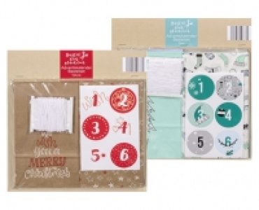 Adventskalender-Bastelset