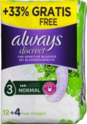 Discreet Inkontinenz Einlagen Normal 2.59 €