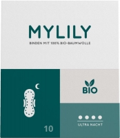 Rossmann Mylily Binden mit 100% Bio-Baumwolle, Ultra Nacht