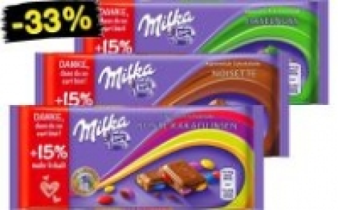 Milka Schokolade 0.59 €
