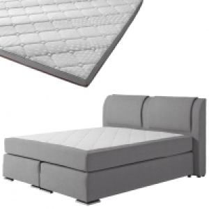 Dänisches Bettenlager  Boxspringbett-Set SUPERDREAM Himmerland/Premium-Visko-Topper (180x200)