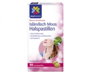 MULTINORM Isländisch Moos Halspastillen