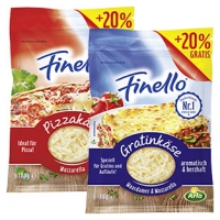 Real  Arla Finello Pizzakäse oder Gratinkäse, 40 - 47 % Fett i. Tr. und weit