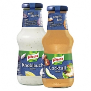 Knorr Schlemmersaucen versch. Sorten, jede 250-ml-Flasche