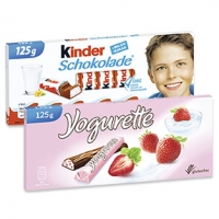 Real  Kinderschokolade oder Yogurette jede 125-g-Packung