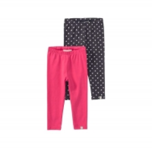 NKD  Baby-Mädchen-Leggings mit Herzmuster, 2er Pack