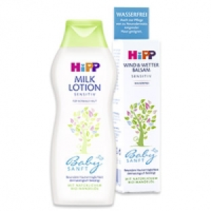 HiPP Babysanft Milch-Lotion, Waschgel Haut&Haar oder Wind&Wetterbalsam 7.69 €