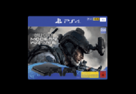 MediaMarkt  SONY PS4 1TB Jet Black + 2 Controller - Call of Duty: Modern Warfare B