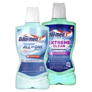 Odol-med3 Mundspülung extreme clean oder all-in-one Schutz, jede 500-m