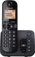 Euronics Panasonic KX-TGC220GB Schnurlostelefon mit Anrufbeantworter schwarz