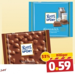 RITTER SPORT Schokolade 0.59 €
