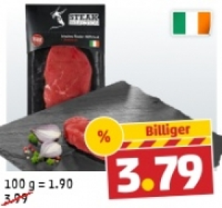 STEAK SELECTION Frisches Rinder-Hüftsteak 3.79 €