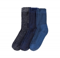 NKD  Herren-Socken in Jeans-Melange-Optik, 3er Pack