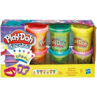 Rossmann Ideenwelt Play-Doh 6er Pack Knete Glitzer