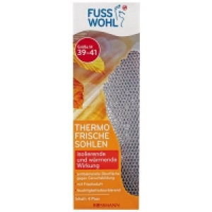 Rossmann Fusswohl Thermo Frischesohlen Größe M 39-41