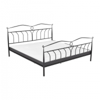 Dänisches Bettenlager  Bett Give (180x200, schwarz)