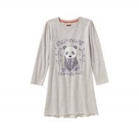 NKD  Mädchen-Nachthemd mit Panda-Frontaufdruck