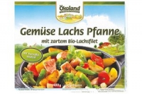 Denns Ökoland Gemüse-Lachs-Pfanne