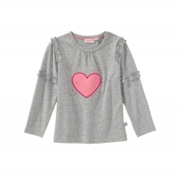 NKD  Baby-Mädchen-Shirt mit Herz-Applikation