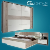 Roller  Ella@HOME 4-teiliges Schlafzimmer-Set - Sandeiche-weiß