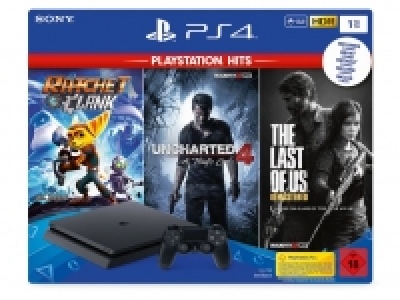 Lidl  SONY Playstation 4 Slim, inklusive Hits-Reihe Bundle, mit 1 TB Festpla