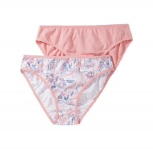 Damen-Minislip mit Blumendesign, 2er Pack 2.00 €