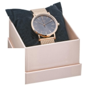 Ideenwelt Damen-Edelstahlarmbanduhr mesh-rosé