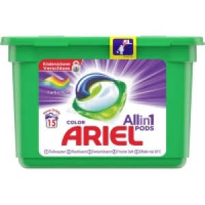 Ariel All in 1 PODS Colorwaschmittel, 15 WL