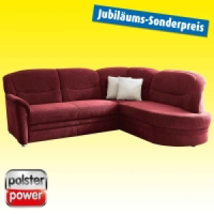 Roller  polsterpower Ecksofa - bordeaux - Microfaser