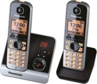 Euronics Panasonic KX-TG6722GB Schnurlostelefon mit Anrufbeantworter schwarz