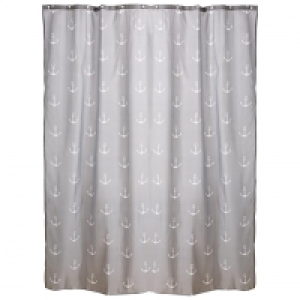 Duschvorhang Anker (180x200, weiß-grau) 7.99 €