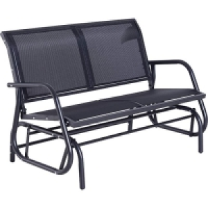 Outsunny Schaukelbank für 2 Personen schwarz 80 x 123 x 88 cm (LxBxH)  74.90 €