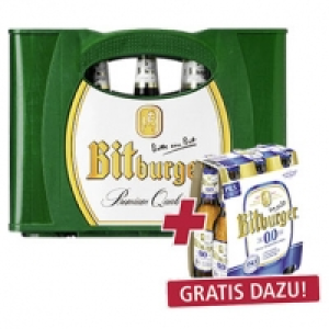 Bitburger Pils, Alkoholfrei oder Premium Kellerbier 20 x 0,5/24 x 0,33 1.08 €