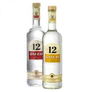Ouzo 12 oder Gold 38/36 % Vol., jede 0,7-l-Flasche