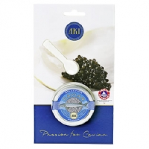 Real  AKI Caviar Malossol mit Löffel Echter Malossol-Caviar jede 30-g-Packun