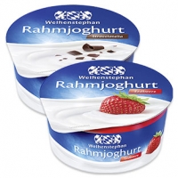 Real  Weihenstephan Rahmjoghurt versch. Sorten, jeder 150-g-Becher