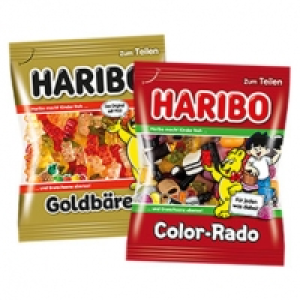 Haribo Fruchtgummi oder Lakritz versch. Sorten, jeder 160/175/200-g-Be 100.00 €