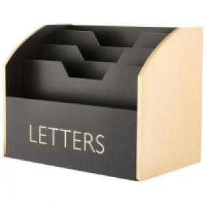 Dänisches Bettenlager  Briefbox (schwarz-gold)
