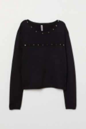 HM   Feinstrickpullover mit Nieten